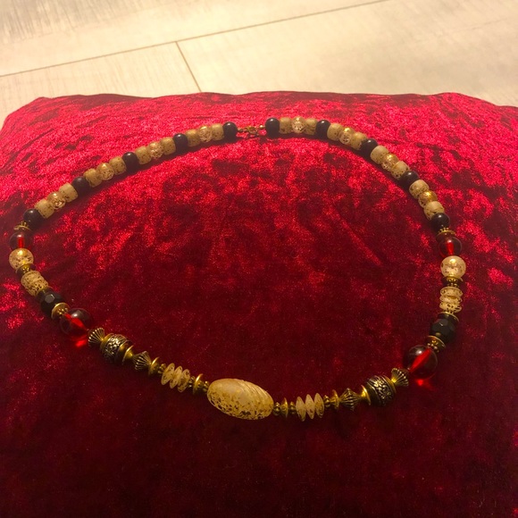 Mosaic Look-Necklace & Bracelet in Multi colours. - Picture 2 of 5